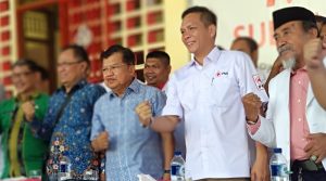 JK di Kendari: Sumbang Rp 5 Miliar, Gratiskan Service Kendaraan Operasional PMI di Toyota.