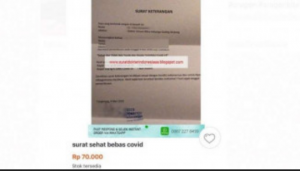 Viral Surat Bebas Covid-19 Dijual di E-Commerce, Polisi Turun Tangan