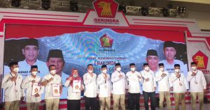 Gelar Rakorda, Gerindra Sultra Sekaligus Serahkan Rekomendasi Empat Daerah Pilkada