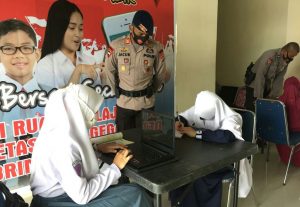 Peduli Pendidikan Anak Saat Pandemi, Sat Brimob Sultra Lakukan Brain