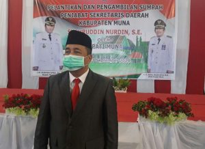 Lantik Pj Sekda Muna, LM Rusman Emba : Syahruddin Teman Lama !