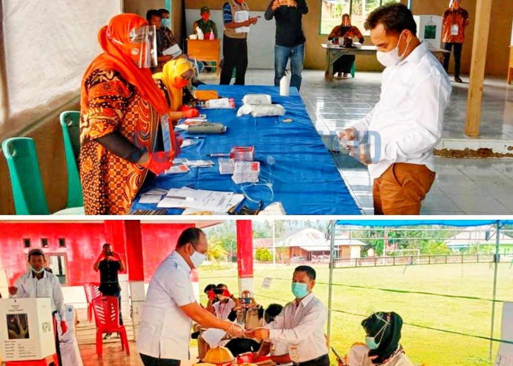 Ruksamin dan Raup Sama-sama Mencoblos di TPS 1