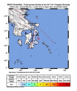 Buranga Diguncang Gempa Tektonik 4,1 M