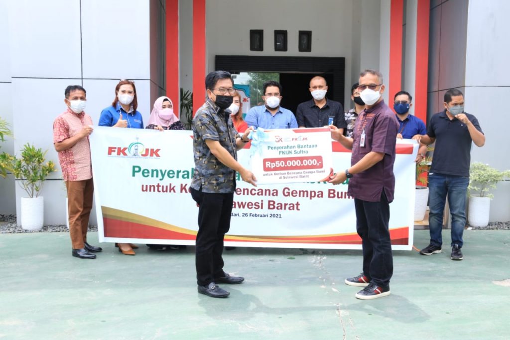 OJK Sultra Apresiasi Donasi FKJIK ke Korban Bencana Gempa Sulbar