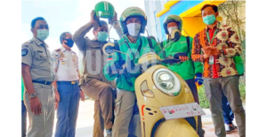 Dishub Sultra dan Grab Luncurkan Layanan Grab Protect di Kota Kendari Tekan Penyebaran Corona