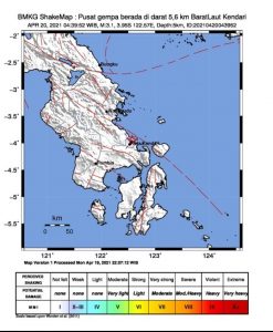 Kota Kendari Digoyang Gempa, Tidak Berpotensi Tsunami