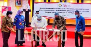 Terima Hibah Aset Pemprov Untuk Kantor OJK, Wimbo Santoso Komitmen Pacu Kemakmuran Masyarakat Sultra