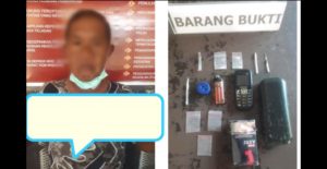 Pria Paruh Baya di Kendari Sembunyikan Sabu Dalam Kantong Celana
