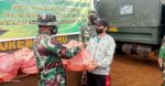 Yonif 725/WRG Sebar Bansos & Karya Bakti Pasca Latihan Tempur di Konut