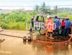 Ini Kronologis Pete-pete di Kendari yang Hangus Terbakar di Dekat PSBU
