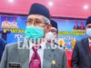 Wakil Gubernur Sulawesi Tenggara, Lukman Abunawas didampingi Pj Sekda Koltim, H Belli Tombili (kiri).