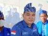Ketua DPD Partai Demokrat Sultra, Muh Endang SA dan Pengurus Partai Demokrat Sultra kompak pakai kampurui.