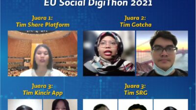 Pemenang EU Social DigiThon 2021 Gagas Aplikasi Tangkal Aksi Perundungan Digital