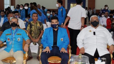 KNPI Sultra Versi Anak Gubernur Dilantik, Berikut Pesan Ali Mazi