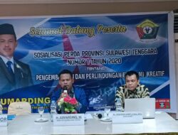 Wakil Ketua DPRD Sultra Sosialisasi Perda Ekonomi Kreatif ke Mahasiswa di Kendari