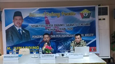 Wakil Ketua DPRD Sultra Sosialisasi Perda Ekonomi Kreatif ke Mahasiswa di Kendari