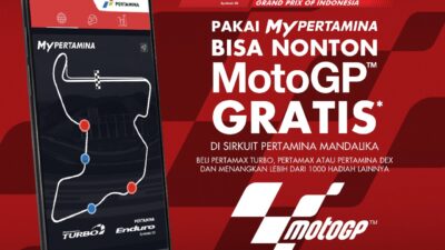 Beli BBM & Pelumas Lewat Aplikasi MyPertamina, Berhadiah Gratis Tiket MotoGP 2022