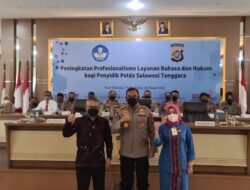 Penyidik Polda Sultra Dilatih Layanan Bahasa dan Hukum.