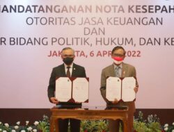 OJK & Kemenko Polhukam Tajamkan Kerjasama Penegakkan Hukum Sektor Jasa Keuangan