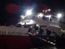 H+6 Lebaran, Pelabuhan Raha Masih Dipadati Penumpang
