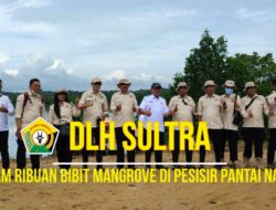 DLH Sultra Tanam Ribuan Bibit Mangrove di Pesisir Pantai Nambo