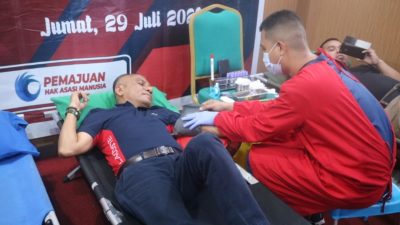 Kemenkumham Sultra Sumbang 90 Kantong Darah