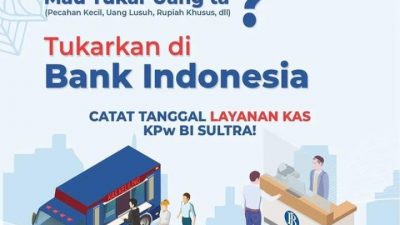 Info Layanan Kas Kantor BI Sultra Periode Juli, Kas Keliling Buka di Lasusua dan Lapai