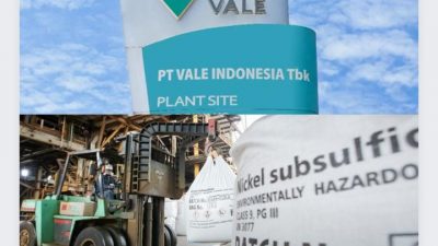 Laba PT Vale Melesat 22 Persen, Angka Kecelakaan Kerja Nihil