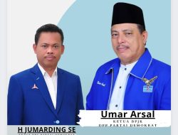 H Jumarding Beri Dukungan ke Umar Arsal yang Kini Jabat Kepala BPJK Partai Demokrat