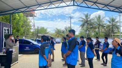 Jelang Penerapan Tilang Elektronik, Polresta Kendari Sosialisasi ke Sopir Taxi