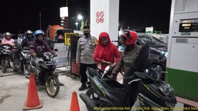 Ratusan Polisi Siaga di SPBU Kota Kendari Jelang Pengumuman Harga Terbaru BBM