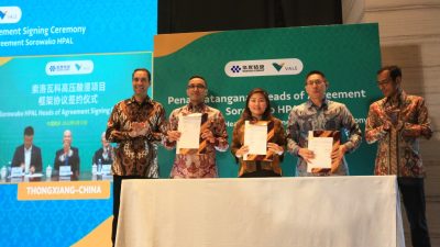 Dukung Ekosistem Mobil Listrik, PT Vale & Huayou Bangun Pabrik HPAL ‘Ramah Lingkungan’ Untuk Ekstraksi Limonit
