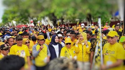 Euforia HUT ke-58 Partai Golkar di Kendari: Ridwan Bae Cagub Sultra, Airlangga Hartarto Capres!