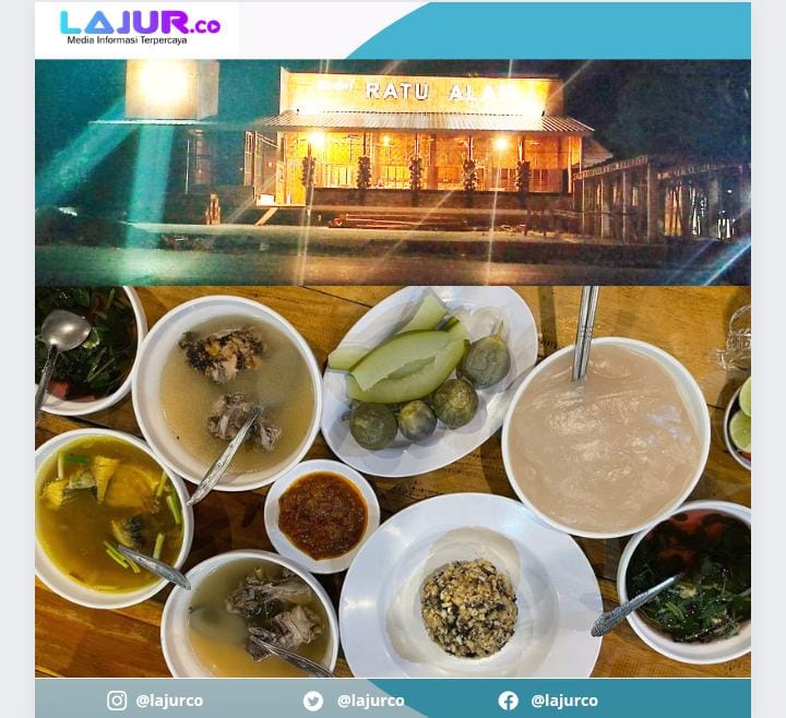 Restoran makanan tradisional Sulawesi Tenggara 'Kedai Ratu Alam'.