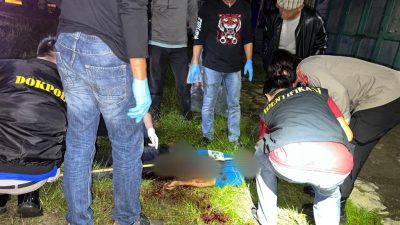 Seorang Tukang Becak Ditemukan Tewas Berlumur Darah di Pinggir Jalan Kendari Beach