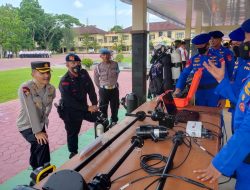 Polda Sultra Gelar Apel Kesiapsiagaan Bencana, Lima Satgas Dilibatkan