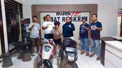 Pelaku Curanmor di Kantor PMI Sultra Diciduk Tim Buser77 Satreskrim Polresta