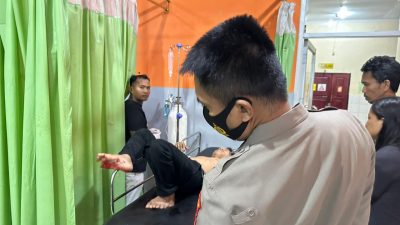 Seorang Pekerja Wiraswasta di Kendari Alami Patah Kaki Gegara Tabrakan