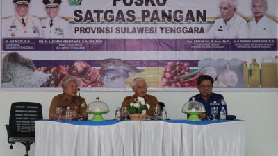 Pemprov Sultra Bentuk Satgas Pangan Kontrol Ketersediaan Pangan Ditengah Tingginya Inflasi