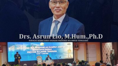 Selamat! Asrun Lio Sah Jabat Jenderal ASN Sultra