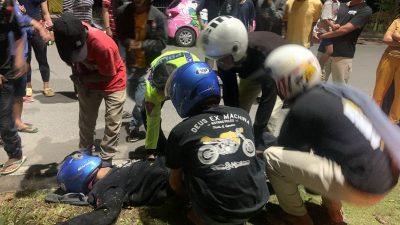 Pengendara Motor Tewas Usai Tabrak Trotoar Jalan di Kendari Beach