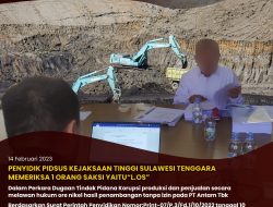Penyidik Kejati Periksa Dirut Perumda Sultra Dugaan Korupsi Penjualan Ore di Mandiodo