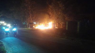 Kios Milik Warga Poasia Luluh Lantak Dibakar OTK, Korban Rugi Rp15 Juta