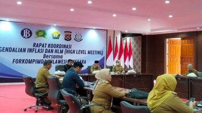 Sekda Asrun Lio Ikuti Rakor Inflasi Kemendagri, Bahas Antisipasi Lonjakan Harga Jelang Idulfitri