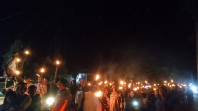 Malam Takbiran Di Desa Lagadi Mubar Digelar Dengan Pawai Obor Keliling Kampung 