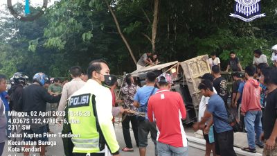 Pelajar SMK 6 Kendari Tewas Akibat Dihantam Truk Bermuatan Beton di Baruga