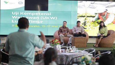 Tingkatkan Kualitas Wartawan, PT Vale bersama LPDS Dr Soetomo Gelar Uji Kompetensi di Luwu Timur