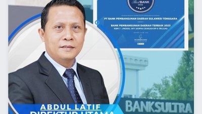 Kembali Ukir Prestasi, Bank Sultra Raih Predikat Bank Terbaik Tahun 2023 Versi Investor Daily