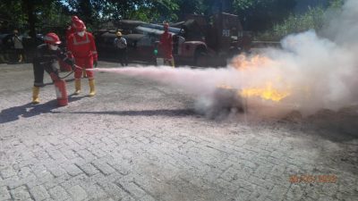 Pertamina Sulawesi Tanamkan Budaya Keselamatan Kerja Dengan Fire Drill Rutin