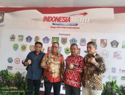 Pj Bupati Mubar Hadiri Expo Indonesia Maju di TMII, Ada Stand Pameran Tenun Sultra